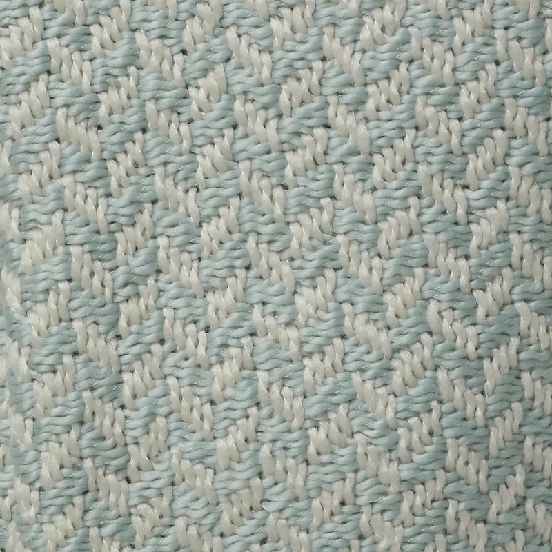 Handwoven Herringbone Throw Blanket 40in x 50in