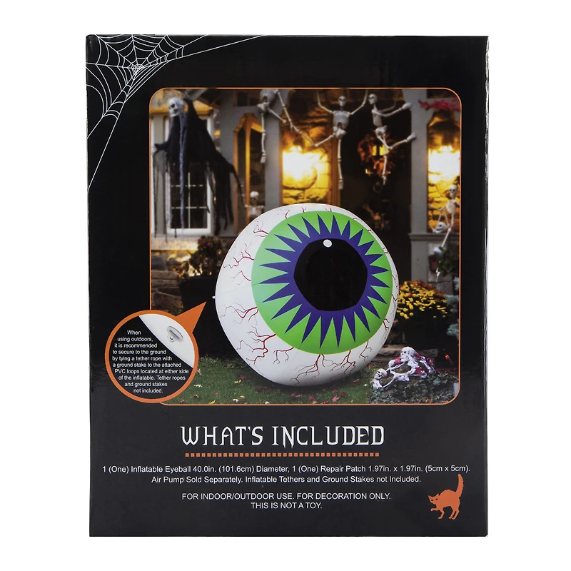 inflatable Eyeball Halloween Decoration 40in