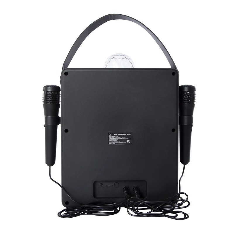 LED Bluetooth® Wireless Karaoke Speaker With 2 Microphones