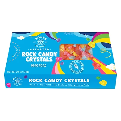 Roses Brands® Assorted Rock Candy Crystals 2.5oz