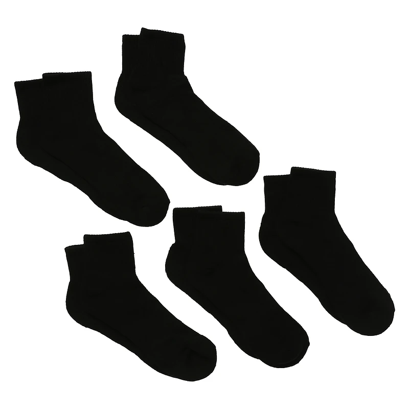Series-8 Fitness™ Mens Quarter Crew Performance Socks 5-Pack