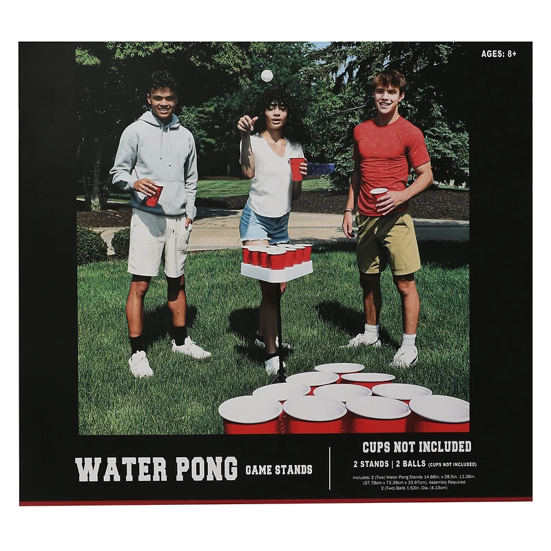 Deluxe Water Pong Game Stands Set