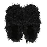Ladies Faux Fur Fuzzy Slippers