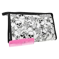 Skulls & Roses Makeup Bag With Comb