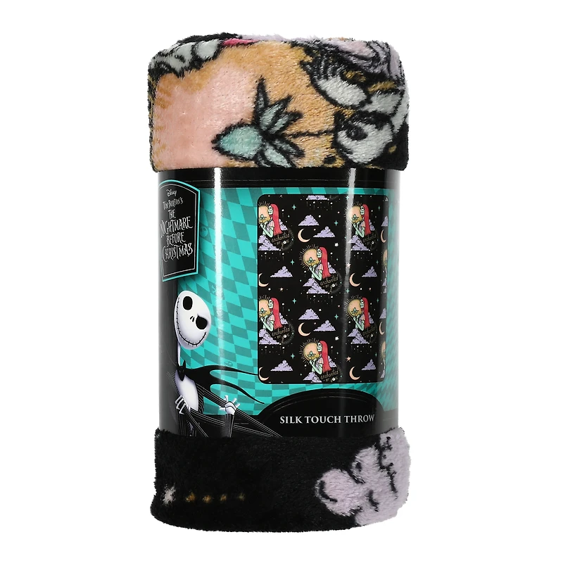 Disney Tim Burton's The Nightmare Before Christmas Plush Throw Blanket 40in x 50in