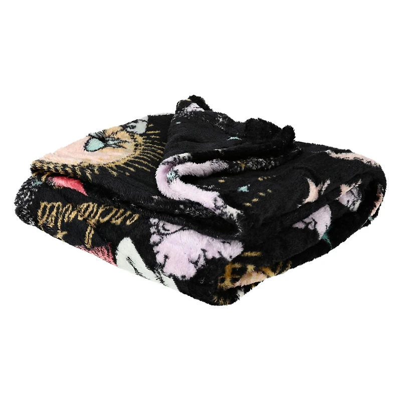 Disney Tim Burton's The Nightmare Before Christmas Plush Throw Blanket 40in x 50in