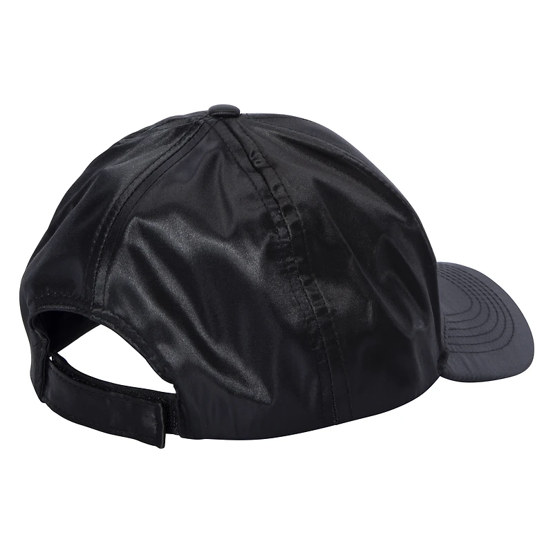 Black Satin Baseball Cap
