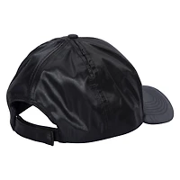 Black Satin Baseball Cap