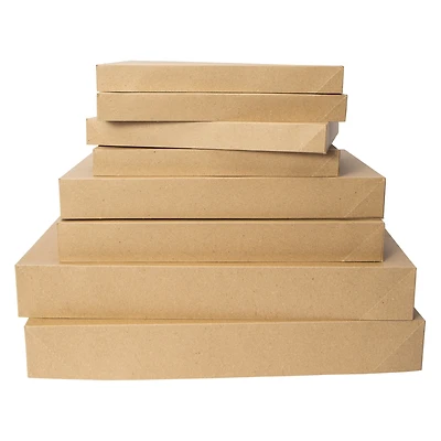 Holiday Gift Boxes 8-Count - Kraft