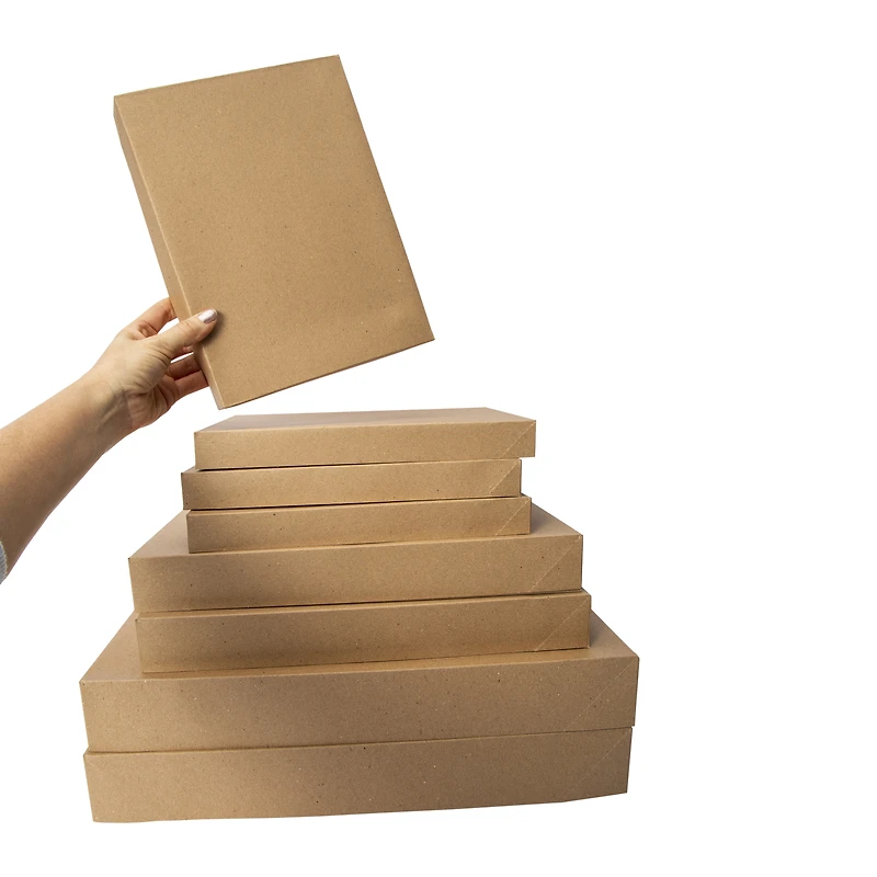 Holiday Gift Boxes 8-Count - Kraft