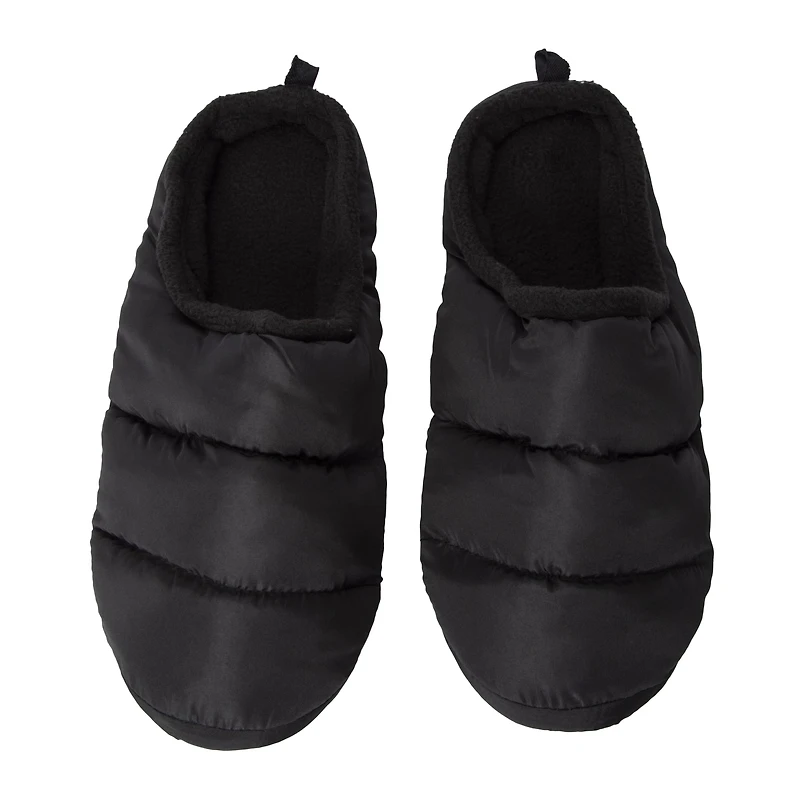 Mens Quilted Puffy Slippers