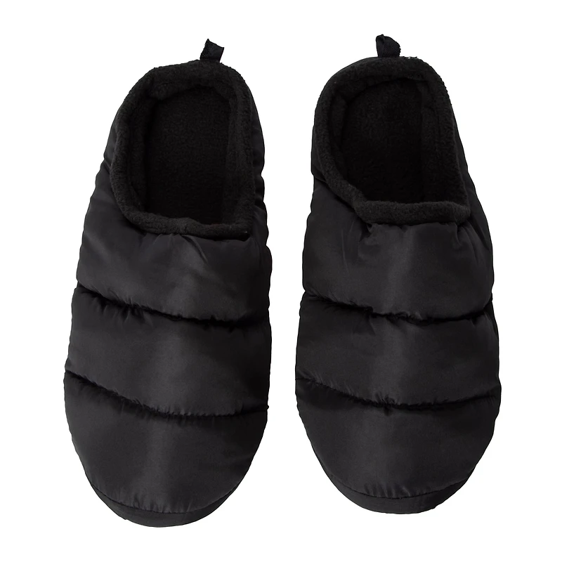 Mens Quilted Puffy Slippers