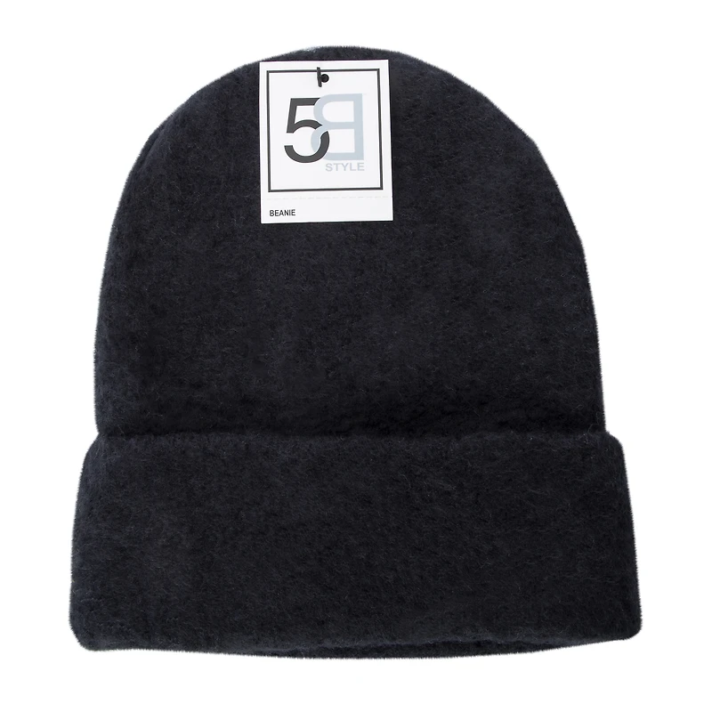 Brushed Knit Beanie Hat