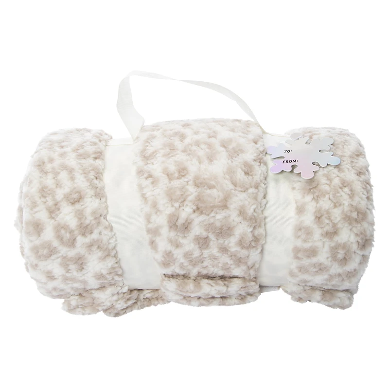 Roll-Up Plush Sherpa Blanket