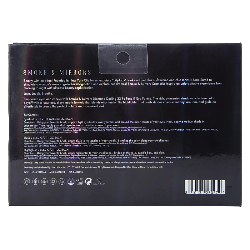 Smoke & Mirrors Diamond Darling Face & Eye Palette 22-Piece