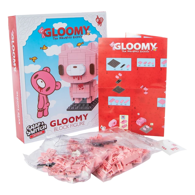 Gloomy The Naughty Grizzly® Block Figure Set