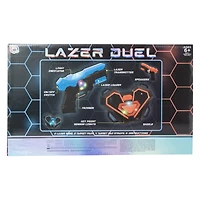 Toy Hub® Lazer Duel 2 Light-Up Chest Plates & Blasters Set