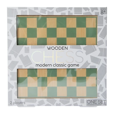 Wooden Chess Modern Classic Game Set