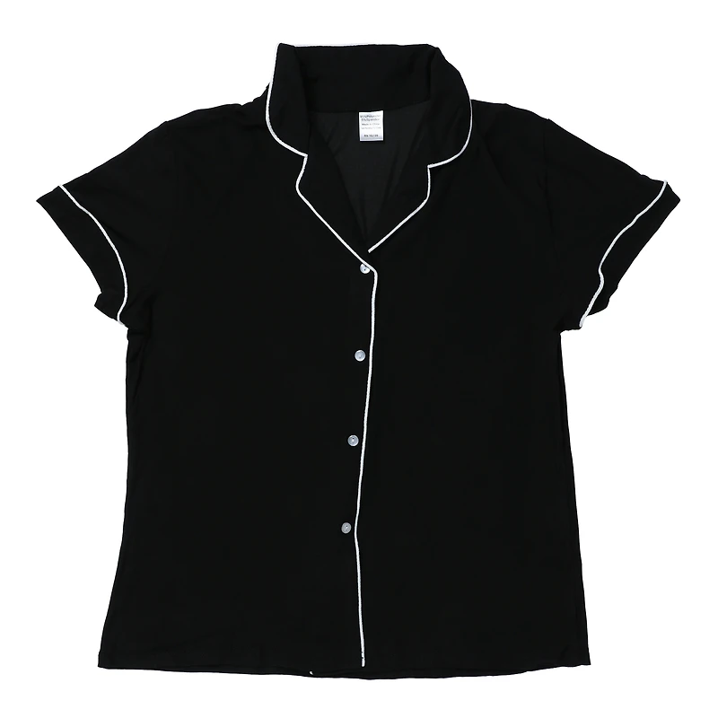 Button-Up Pajama Top