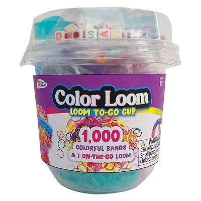 Color Loom To-Go Cup With 1,000 Colorful Bands