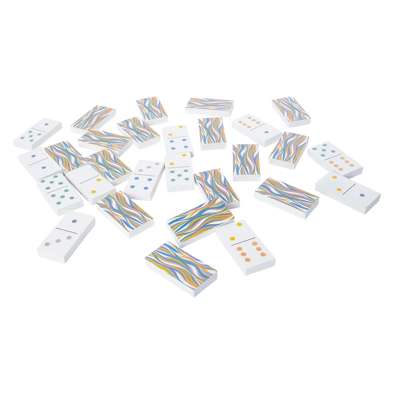 Wooden Dominoes Modern Classic Game