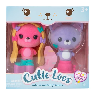 Cutie-Loos Mix 'N Match Friends 2-Count