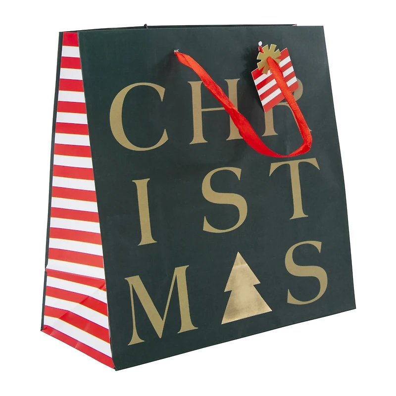 Holiday Medium Square Gift Bag 9in x