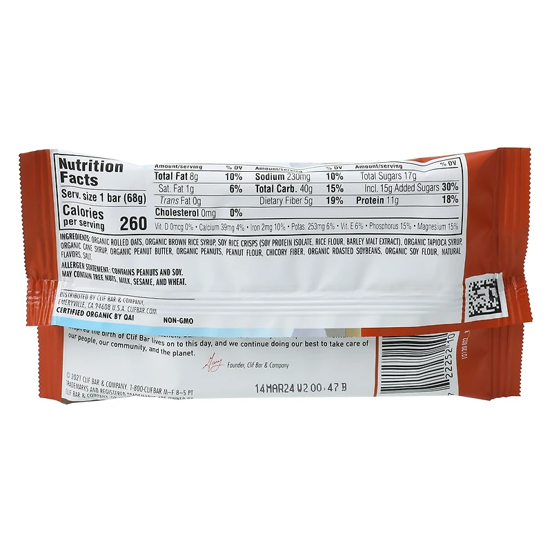 Clif Bar® Crunchy Peanut Butter 2.4oz
