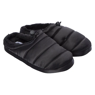 Ladies Quilted Puffer Slippers
