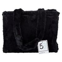 Faux Fur Mini Tote Bag 10.5in x 8in