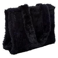 Faux Fur Mini Tote Bag 10.5in x 8in