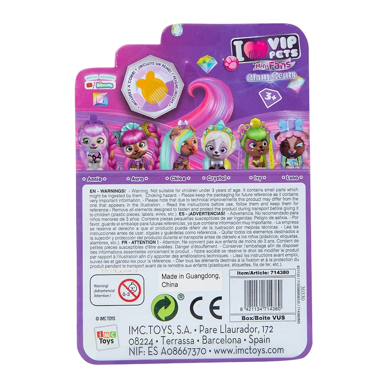 Vip Pets™ Mini Fans Glam Gems Series 4 Doll
