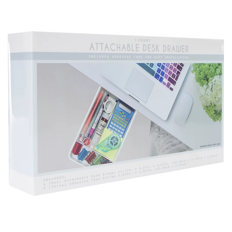 Attachable Desk Drawer 11.1in X 6.3in