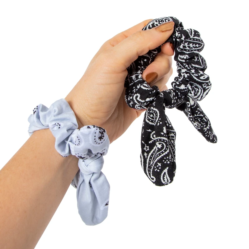 Bandana Bow Scrunchies 2-pack