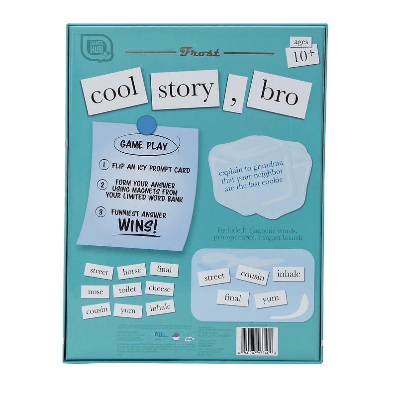 Cool Story, Bro Word Magnet Storytelling Game