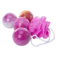 Bath Bomb & Pouf Set