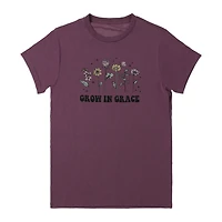 Grow Grace' Floral Graphic Tee