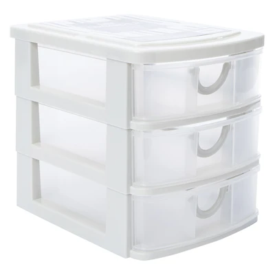 Stackable 3-Drawer Mini Organizer 7.5in X 6.25in