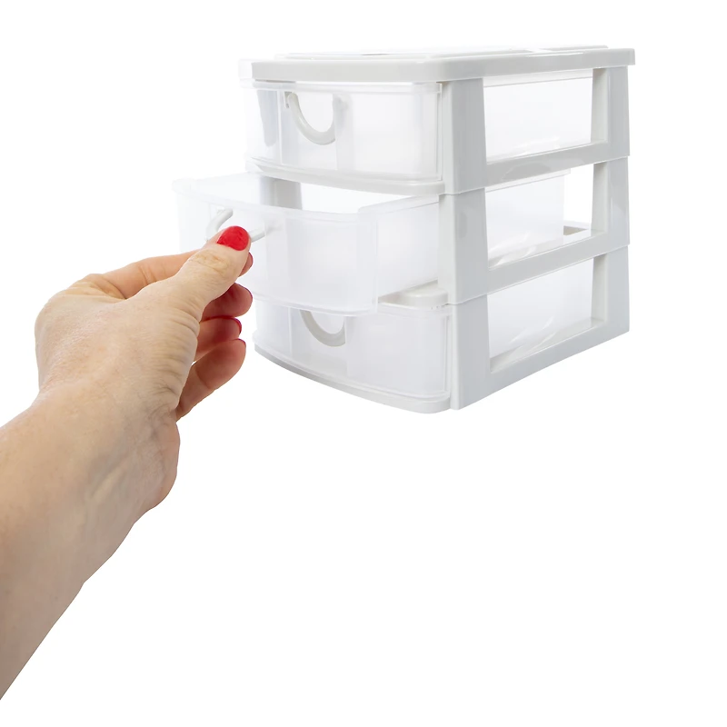 Stackable 3-Drawer Mini Organizer 7.5in X 6.25in
