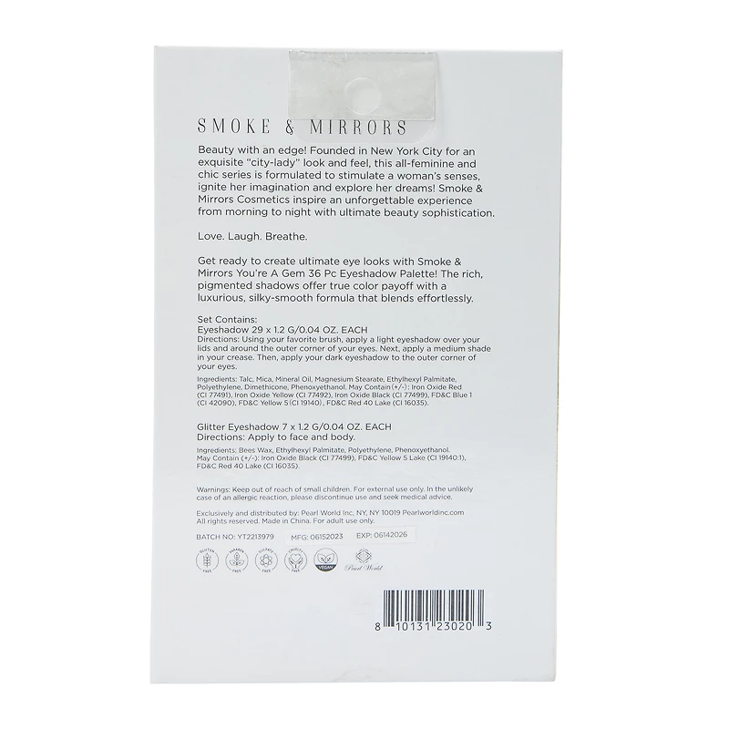 Smoke & Mirrors You’Re A Gem Eyeshadow Palette 36-Piece
