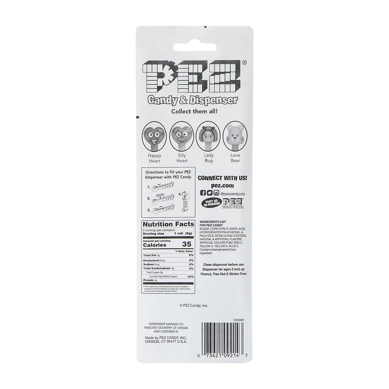 Valentine Pez® Dispenser & Candy