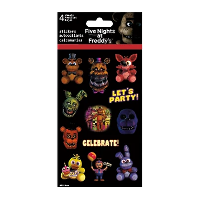 Five Nights At Freddy's™ Stickers 4-Sheets