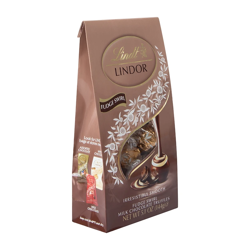 Lindt Lindor Fudge Swirl Milk Chocolate Truffles 5.1oz