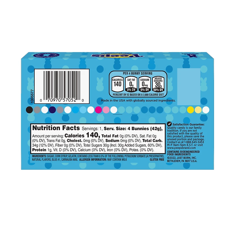 Peeps® Blue Marshmallow Bunnies 4-Pack