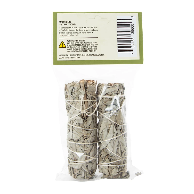 Premium White Sage Smudge Wand 2-Count