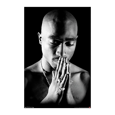 Tupac Praying Poster 22.37in x 34in