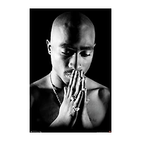 Tupac Praying Poster 22.37in x 34in