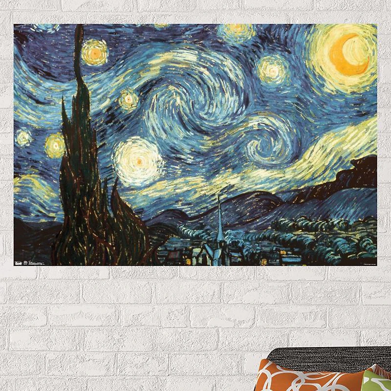 The Starry Night Poster 34in x 22.37in