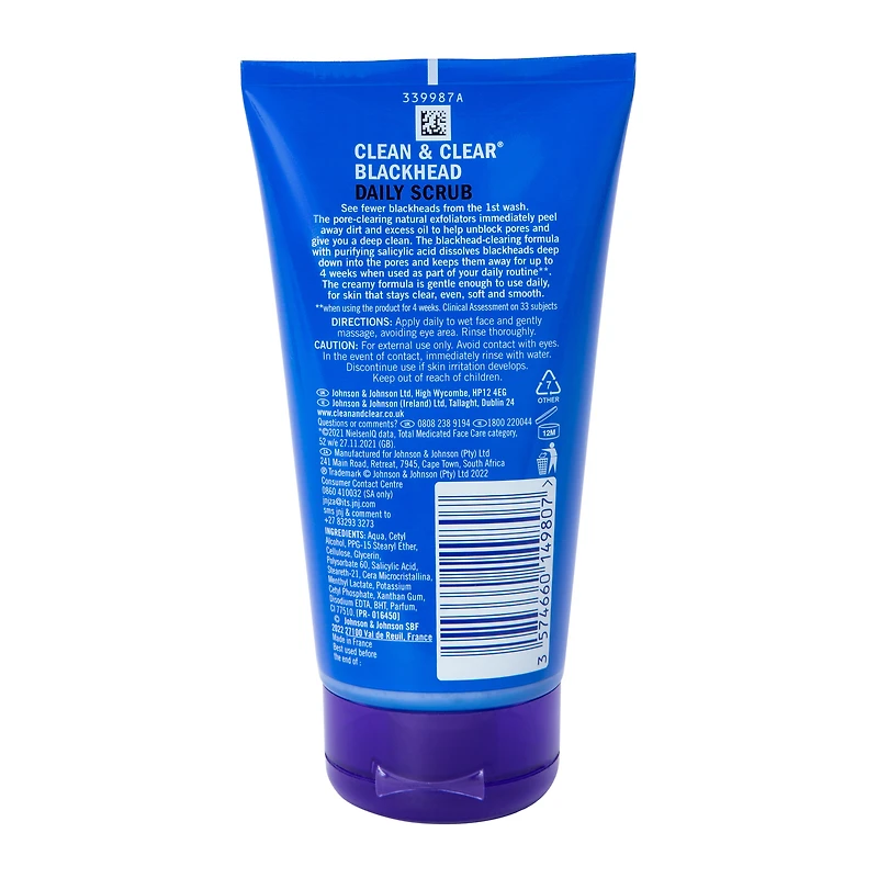 Clean & Clear® Daily Blackhead Scrub 5oz