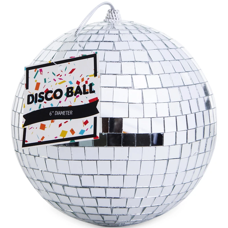 Funky Mirror Disco Ball 6in